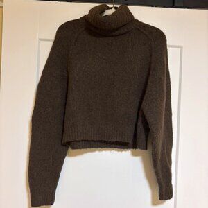 Cropped Turtleneck Sweater